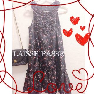 レッセパッセ(LAISSE PASSE)のLAISSE PASSE✻黒ワンピース(ミニワンピース)