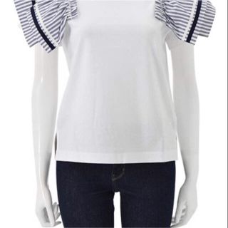 チェスティ(Chesty)のchesty Washable Border Frill Tshirt フリルT(Tシャツ(半袖/袖なし))