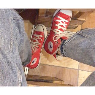 コンバース(CONVERSE)の新品♡♡CONVERSE / ハイカット 赤(スニーカー)