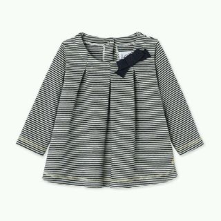 プチバトー(PETIT BATEAU)の新品【PETIT BATEAU】プチバトー★24Mミラレリボン付きカットソー(シャツ/カットソー)