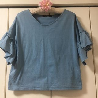 ダブルクローゼット(w closet)のw closet フリルスリーブトップス(Tシャツ(半袖/袖なし))