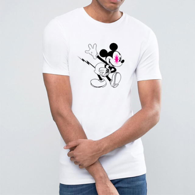 Ron Herman(ロンハーマン)のライズリヴァレンス バックスターダスト レフトアイマウス Tシャツ wht メンズのトップス(Tシャツ/カットソー(半袖/袖なし))の商品写真