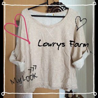 レプシィムローリーズファーム(LEPSIM LOWRYS FARM)のローリーズの薄手トレーナー♡(トレーナー/スウェット)