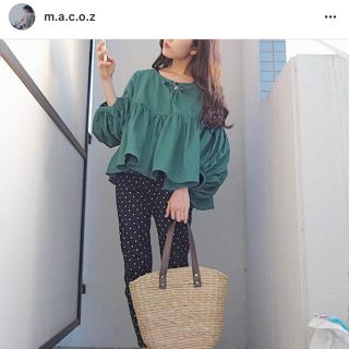 ザラ(ZARA)のグリーンのブラウス(シャツ/ブラウス(長袖/七分))