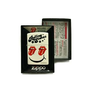 ジッポー(ZIPPO)のZippo【ローリング・ストーンズ】ホワイト(タバコグッズ)