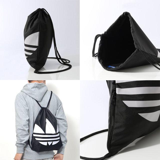 adidas(アディダス)の【新品・即納OK】adidas オリジナルス ナップサック ジムサック 黒 メンズのバッグ(バッグパック/リュック)の商品写真