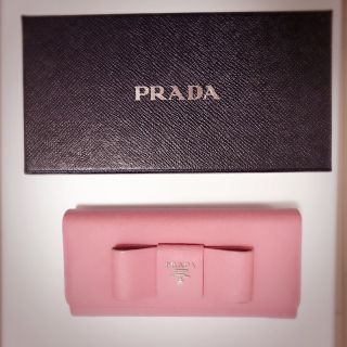 プラダ(PRADA)のPRADA 長財布 ピンク ♡(財布)