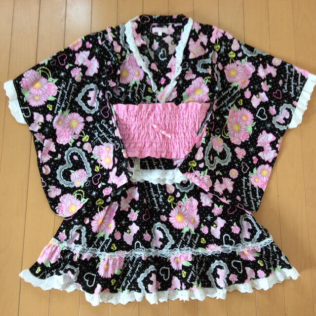 CRT CUTIE  女の子浴衣 キッズ/ベビー/マタニティのキッズ服女の子用(90cm~)(甚平/浴衣)の商品写真