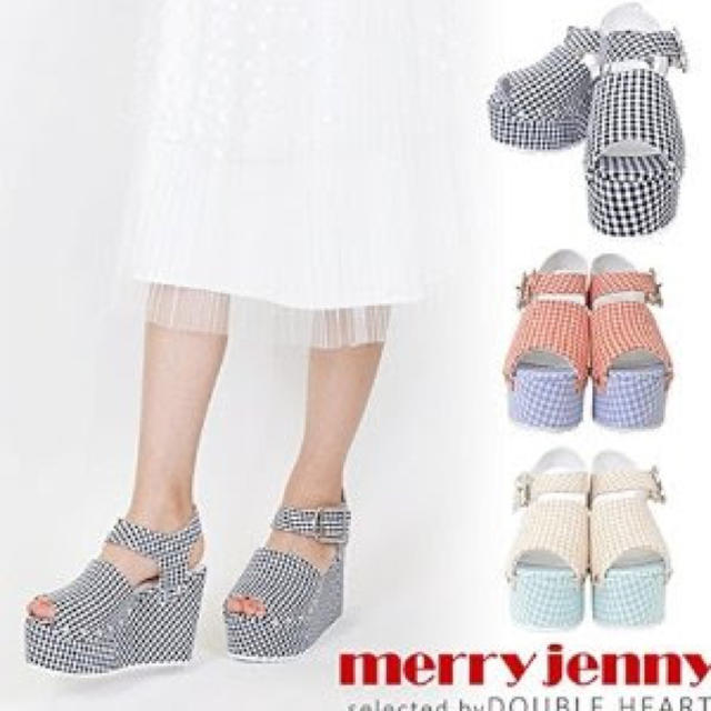 merry jenny(メリージェニー)のmerry Jenny サンダル ギンガム L レディースの靴/シューズ(サンダル)の商品写真