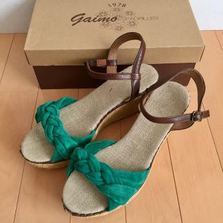 ガイモ(gaimo)の専用  gaimo スウェード ウエッジソールサンダル(サンダル)