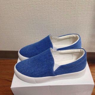 スリッポン VANS 厚底(スニーカー)