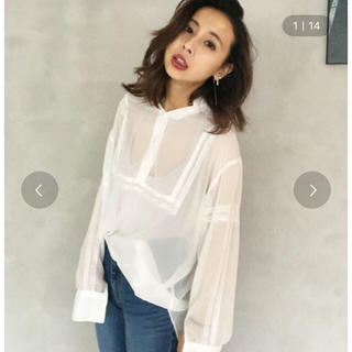 アメリヴィンテージ(Ameri VINTAGE)の2way vintage lace blouse(シャツ/ブラウス(長袖/七分))