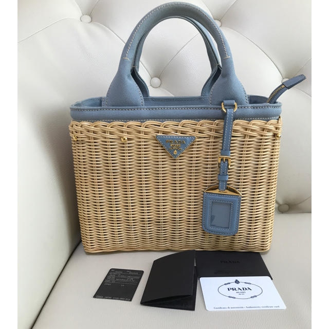 新作モデル PRADA お値下げしました♡プラダカゴバック - ハンドバッグ