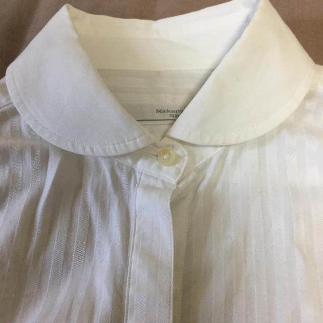 鎌倉シャツ  ホワイト 丸襟シャツ レディースのトップス(シャツ/ブラウス(長袖/七分))の商品写真