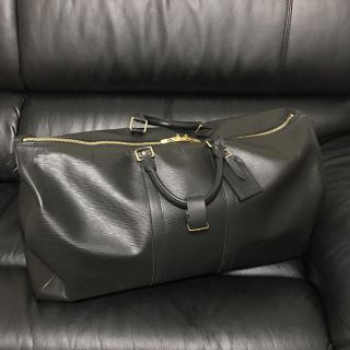 ルイヴィトン(LOUIS VUITTON)のキーポル55  ブラック 最終価格(ボストンバッグ)