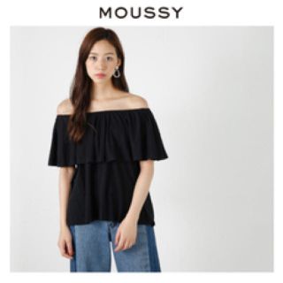 マウジー(moussy)のmoussy カットフリル2wayトップス ブラック(その他)