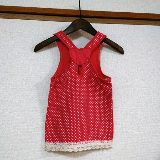 MPS(エムピーエス)のMPS☆Right-on ドット柄タンクトップ 130 キッズ/ベビー/マタニティのキッズ服女の子用(90cm~)(Tシャツ/カットソー)の商品写真