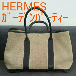 エルメス(Hermes)のエルメス ガーデンパーティー ブラック ブランド ショルダーバッグ(ショルダーバッグ)
