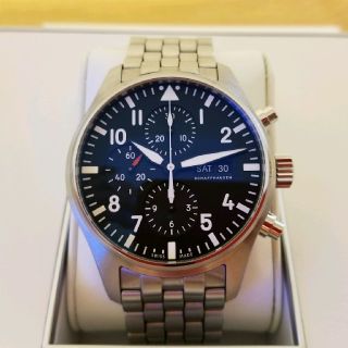 インターナショナルウォッチカンパニー(IWC)のIWC パイロットウォッチ クロノグラフ 377710 超美品(腕時計(アナログ))