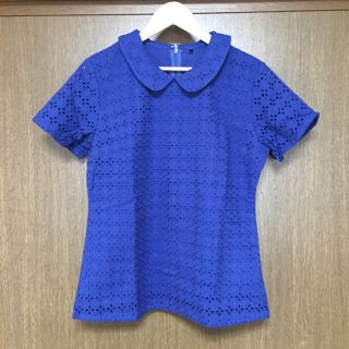 ビームス(BEAMS)の値下げ中 新品 BEAMS HEART フラワー 総刺繍 丸襟 カットソー (カットソー(半袖/袖なし))