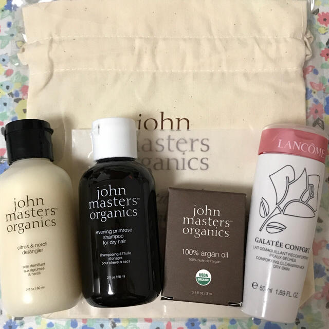 John Masters Organics(ジョンマスターオーガニック)のjohn mastersセット&LANCOMEクレンジングミルク コスメ/美容のヘアケア/スタイリング(オイル/美容液)の商品写真