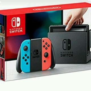 ニンテンドウ(任天堂)のNintendo Switch 本体　ネオンレッド　ネオンブルーの新品・未開封品(家庭用ゲーム機本体)