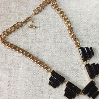 クレアーズ(claire's)の黒 ビジュー ネックレス アクセサリー(ネックレス)