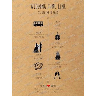 結婚式❤タイムライン❤招待状❤オーダー受付中❤(オーダーメイド)