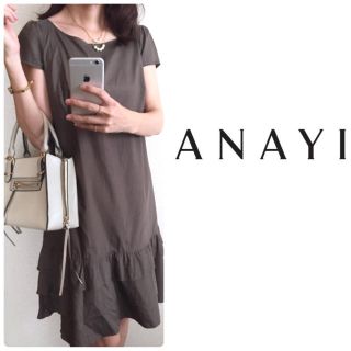 アナイ(ANAYI)の【美品】ANAYI♡サイズ38 フリルワンピース｡♪:*°(ひざ丈ワンピース)