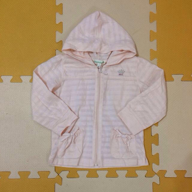 3can4on(サンカンシオン)の3can4on☆薄手パーカー ピンク90 キッズ/ベビー/マタニティのキッズ服女の子用(90cm~)(その他)の商品写真