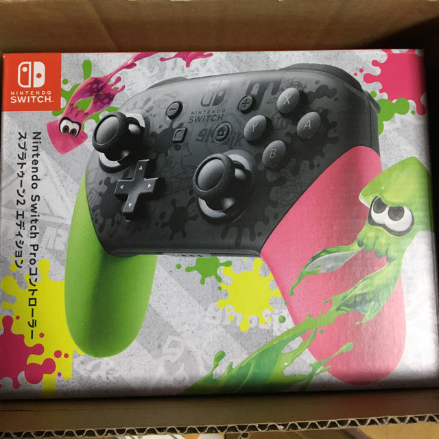 送料無料！スプラカラー プロコン 新品未開封 任天堂 スイッチ switch エンタメ/ホビーのゲームソフト/ゲーム機本体(その他)の商品写真