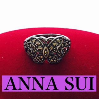 アナスイ(ANNA SUI)の【ワケあり大特価】ANNA SUI◆アナスイ◆蝶のリング◆SV925 オニキス(リング(指輪))