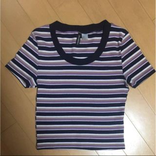 エイチアンドエム(H&M)のH&M マルチボーダートップス(Tシャツ(半袖/袖なし))