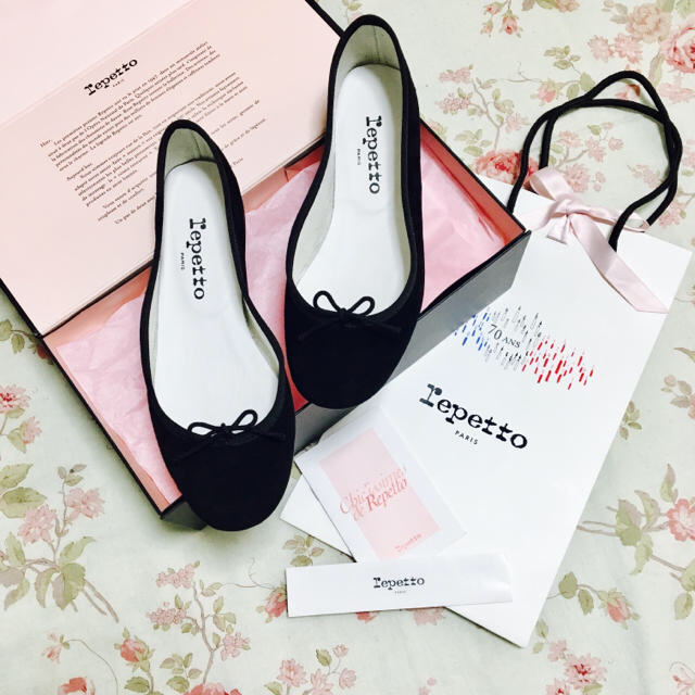 repetto♡レペットスエードバレーシューズ ブルー新品37