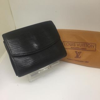 ルイヴィトン(LOUIS VUITTON)の【鑑定済】Louis Vuitton コインケース★　エピ　ブラック(コインケース)