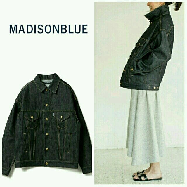 MADISONBLUE(マディソンブルー)の綺麗め マディソンブルー ビッグ デニムジャケット  ロンハーマン  レディースのジャケット/アウター(Gジャン/デニムジャケット)の商品写真