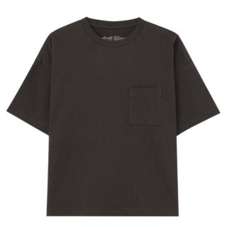 ムジルシリョウヒン(MUJI (無印良品))の無印良品◯ワイドTシャツ◯オーガニックコットン◯ダークグレー(Tシャツ(半袖/袖なし))