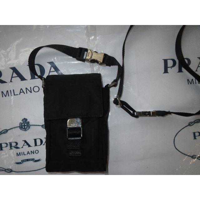 PRADA(プラダ)の●夏季旅行特集プラダ黒3Wayショルダー＆ウエスト＆ハンドバッグ２層＋外●美品 メンズのバッグ(ウエストポーチ)の商品写真