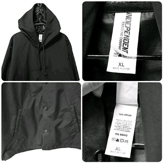 INDEPENDENT(インディペンデント)の★17SS★新品★indepedent★コーチジャケット★XL★黒★202★ メンズのジャケット/アウター(ナイロンジャケット)の商品写真