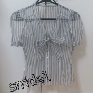 スナイデル(SNIDEL)のsnidel＊オーガンジーブラウス正規品(シャツ/ブラウス(半袖/袖なし))