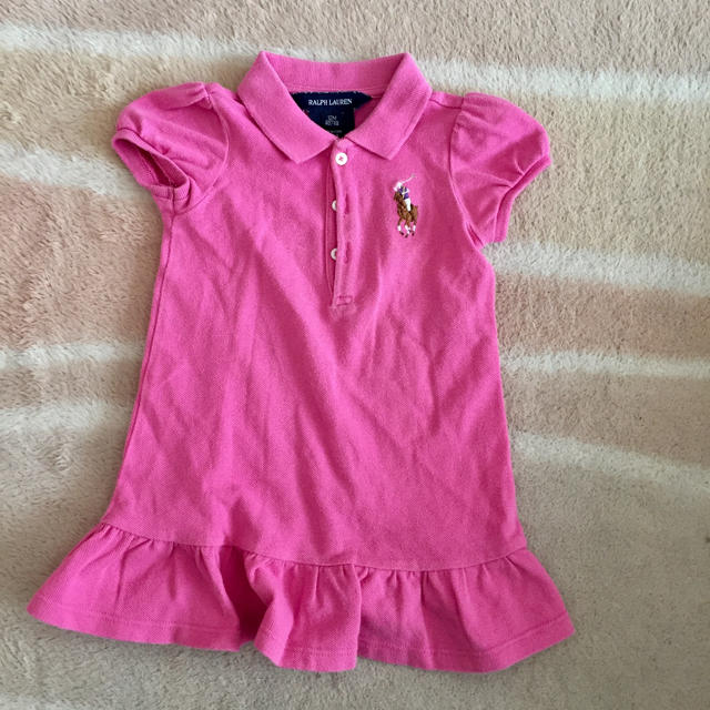 POLO RALPH LAUREN(ポロラルフローレン)のラルフローレン ビックポニー ワンピース 12M 70〜80cm キッズ/ベビー/マタニティのベビー服(~85cm)(ワンピース)の商品写真