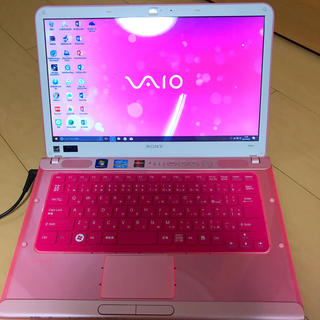 【貴重なピンクのCore i7/SSD512GB】VAIOかわいいノートパソコン