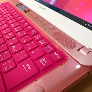 VAIO かわいいピンク スケルトン⭐i5 大容量750GB⭐光る❗️キーボード