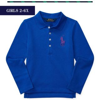 ポロラルフローレン(POLO RALPH LAUREN)の新品 ラルフローレン値下！  ビッグポニー ポロシャツ  100 ガールズ(Tシャツ/カットソー)