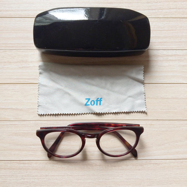 Zoff(ゾフ)のZoff 伊達メガネ べっ甲 レディースのファッション小物(サングラス/メガネ)の商品写真