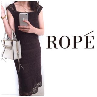 ロペ(ROPE’)の【美香様 専用♡】ROPE♡サイズ9 レースワンピース｡♪:*°(ひざ丈ワンピース)