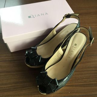 ダイアナ(DIANA)のDIANAリボンサンダル 美品 ダイアナ(サンダル)