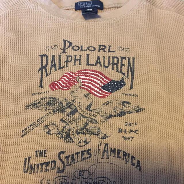 POLO RALPH LAUREN(ポロラルフローレン)の最終値下げ ★ラルフローレン 150cm  ワッフル生地ロンT キッズ/ベビー/マタニティのキッズ服男の子用(90cm~)(その他)の商品写真