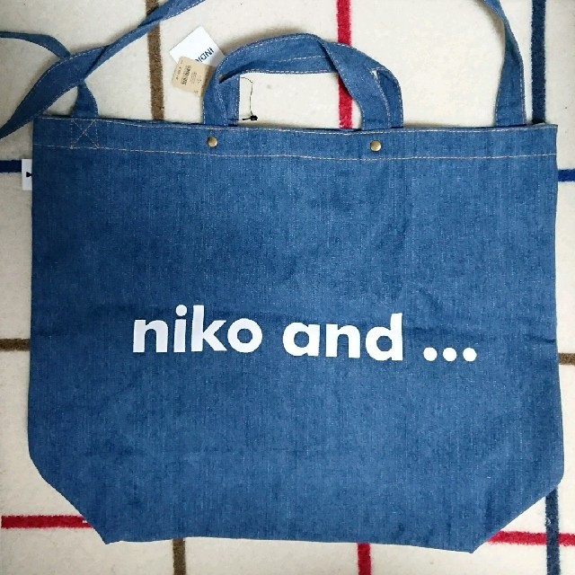 niko and...(ニコアンド)のniko and ...  デニム トートバッグ   レディースのバッグ(トートバッグ)の商品写真
