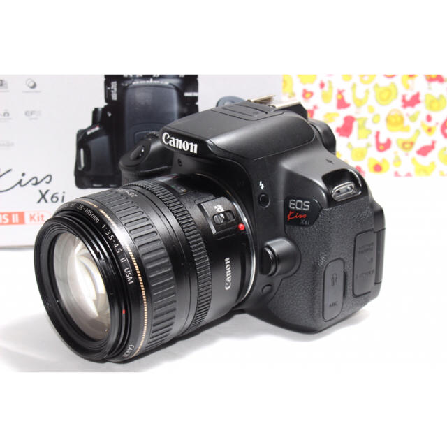 自撮りやWi-Fi機能も♥ canon EOS Kiss X6i